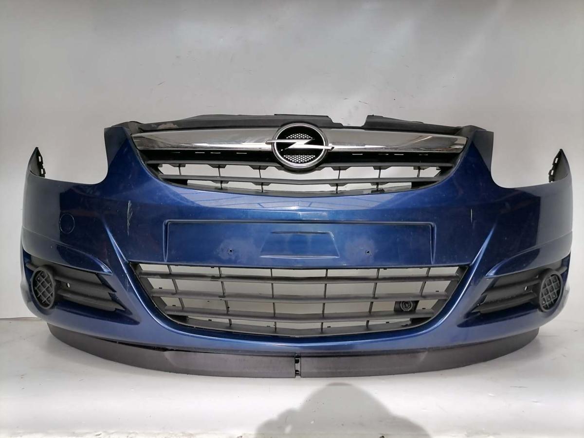 Opel Corsa D original Sto&szlig;stange Stossf&auml;nger vorn Z21B Ultrablau Bj.2009